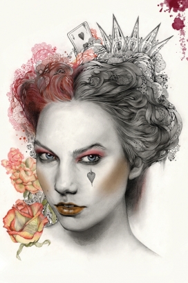 爱丽丝的冒险-韩国仁川SoHyeon KIM插画师作品