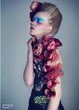 春天的花-“盛开”时尚芭莎Bazaar香港2013年3月