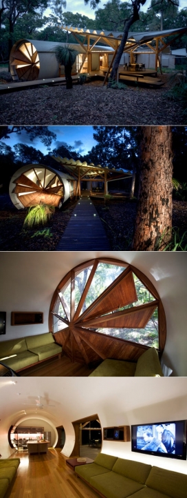 周末度假的好出去-风车豪华露营空间-德国Simon Laws建筑师作品