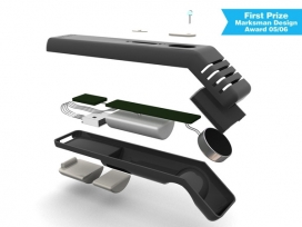 MI.K电脑USB便携录音机，也可作为一个麦克风，是用于存储和共享想法的理想选择-葡萄牙里斯本André Gouveia工业设计师作品