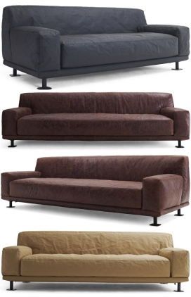 看起来像皱巴巴的纸的纽卡斯尔沙发-意大利工业设计师Giulio Iacchetti作品