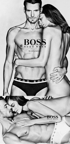 荷兰模特Rianne演绎男女泳装品牌BOSS时尚黑白人像-Christian Anwander作品