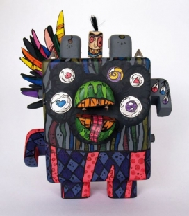 羽毛涂鸦方块玩具-委内瑞拉梅里达Francisco Sanabria玩具设计师作品