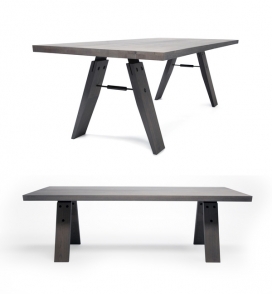 Branch-荷兰家用哑光漆餐桌设计
