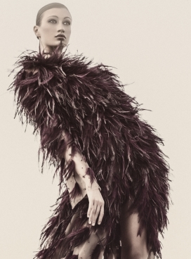 偷天换日-天鹅绒羽毛时装秀