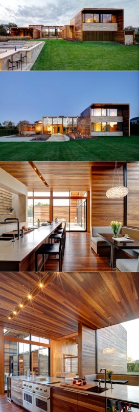 山姆之家，这是一个透视效果地板到天花板的玻璃组成的房子-纽约Bates Masi建筑师作品