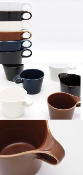 一个简约可节省空间的堆叠杯设计