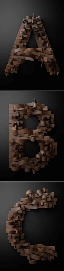 Just do it-专为耐克打造的卷皮铜色字体