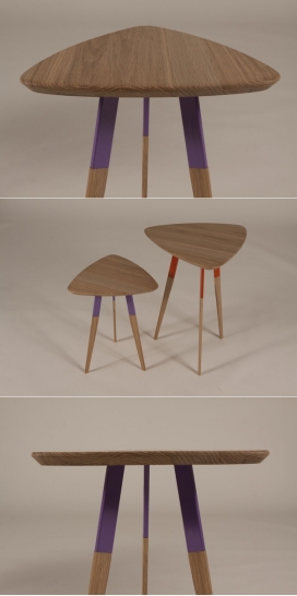 橡木具有面漆蜂蜡家具-微妙的是木材上留下的粉末涂层