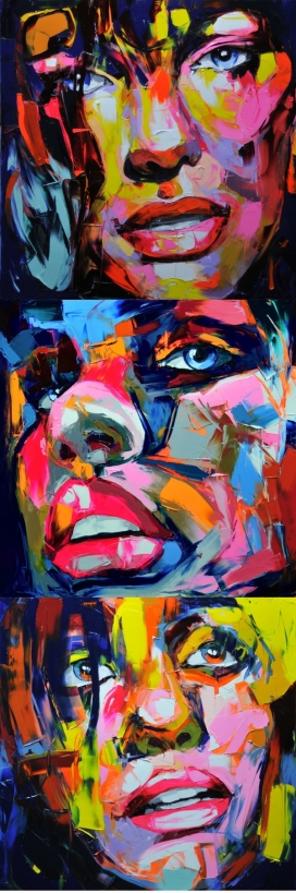 超级酷涂料人像插画