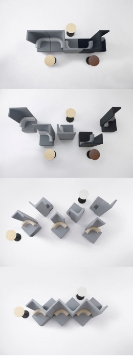 高靠背沙发摆设组合