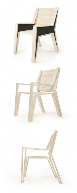 有趣创造性的休息元素外形椅子-可以有不同的颜色组合