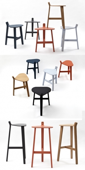 Super-ette时尚色彩家居凳子