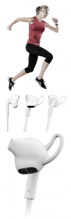 IRIVER ON人体工程学设计的颈带现代科技耳机