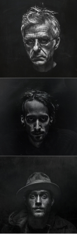 黑色系列人物肖像作品