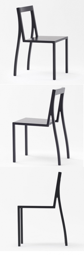 鞋跟椅-灵感来自一双高高跟鞋-日本Nendo设计工作室作品