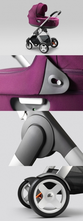 Stokke Crusi紫色时尚婴儿推车椅