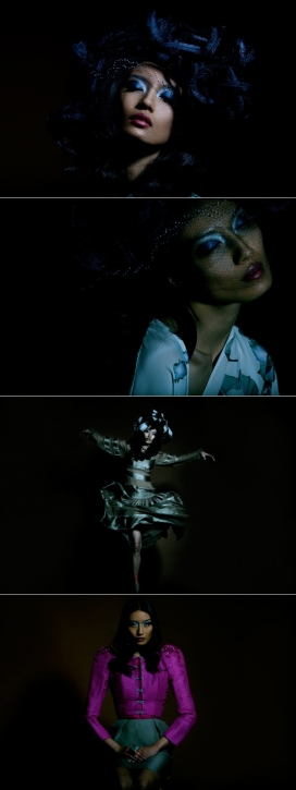 Fearless Elegance-优雅的蓝色眼部彩妆人像