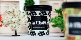 La Strada一个顶级的优质冰淇淋包装设计，灵感来自我们强烈口味的冰淇淋，变成了独特的街头时尚