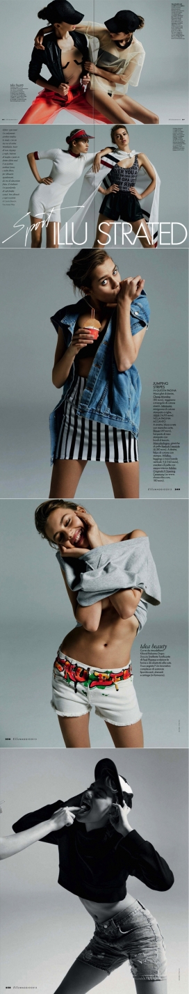 ELLE艾丽意大利体育画报-充满活力的时尚时装宣言