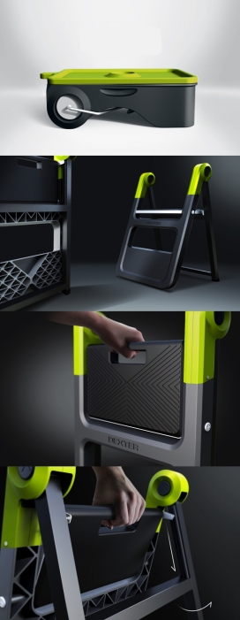 伸缩楼梯粉刷器