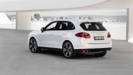 porsche保时捷cayenne(卡宴)涡轮增压版白色SUV越野车壁纸