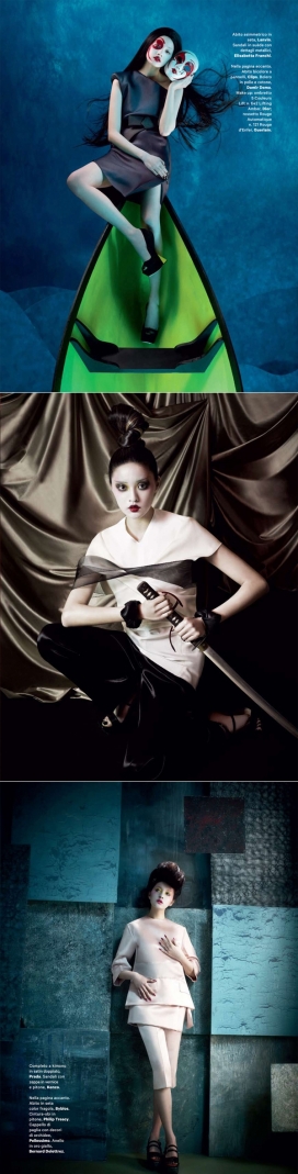 东方美-褶皱时装秀-Amica杂志