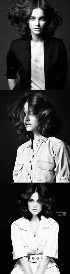 芭芭拉-LOFFICIEL巴黎时尚黑白美女人像