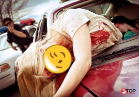 停止意外-交通事故公益与非盈利组织平面广告