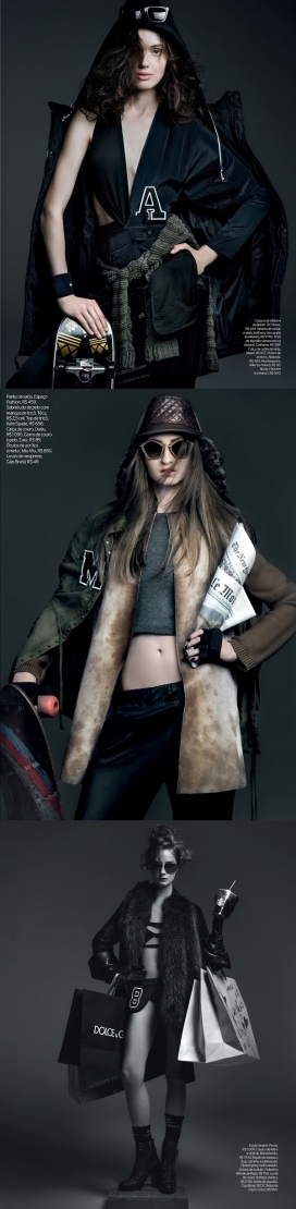 黑暗的街道时装-ELLE艾丽巴西