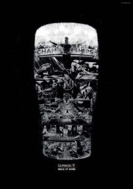 健力士酒饮料平面广告