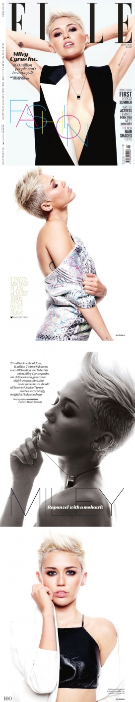 ELLE艾丽六月-时尚短发女性人像