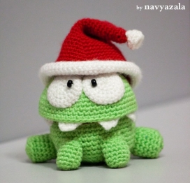 绿色毛线植物娃娃玩具