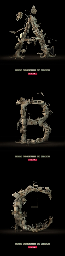 Scrabble创意字母设计