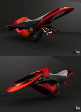 戴森红色极速自行车