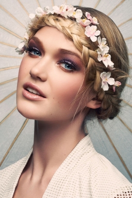 樱花美容-灵感来自摄影师杰夫・谢和他的最新拍摄的桃色粉红彩妆