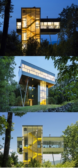 纽约州北部徘徊地面9米以上的度假屋