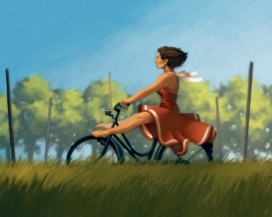 InViaggio手绘彩图插画