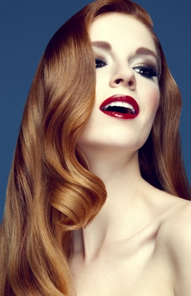 Lauren-时尚金发美容美女杂志人像