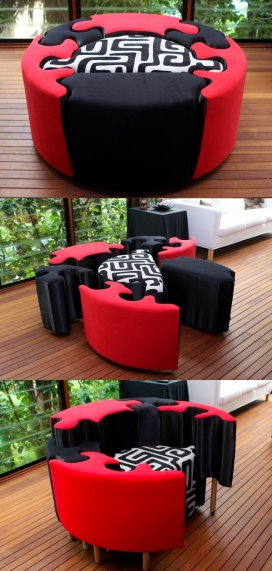 Puddzle-多用途可单独拆卸的软椅