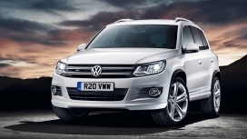 大众途观银色SUV越野车汽车