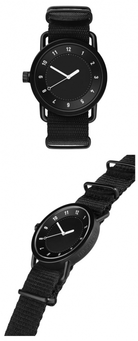 瑞典设计工作室的永恒和持久-Dezeen黑色腕表