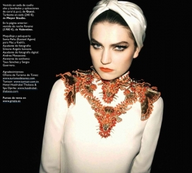 Grazia格拉齐亚西班牙2013年5月29日-优雅的长裙和令人惊叹的头饰，创造一种神秘的感觉