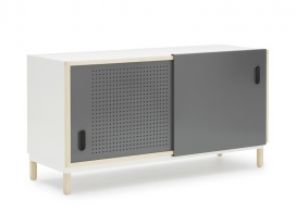 简单的的穿孔门餐具柜子-丹麦Simon Legald设计师作品