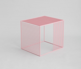 简单的粉末涂层钢板制成的家居