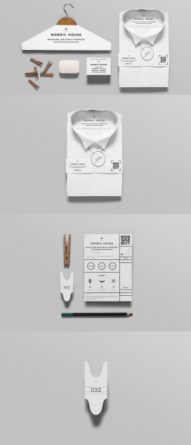北欧之家-干洗店品牌包装设计