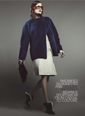 Marie Claire玛丽克莱尔七月-迷人的格子图案和毛皮件时装秀