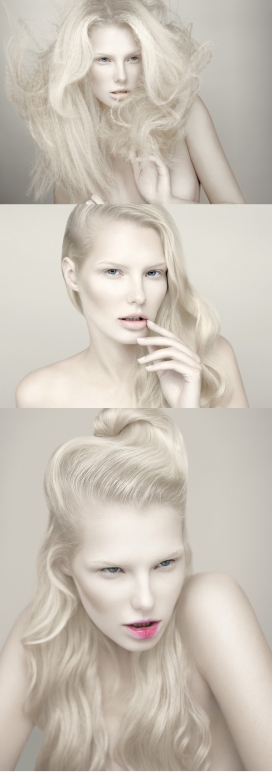 The Ghost”鬼女“时尚金发人像