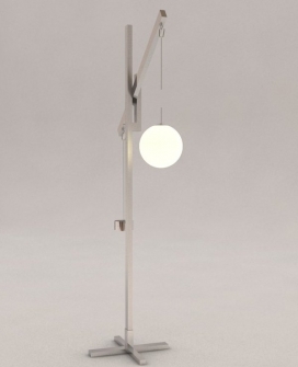 木质平衡吊杆台灯