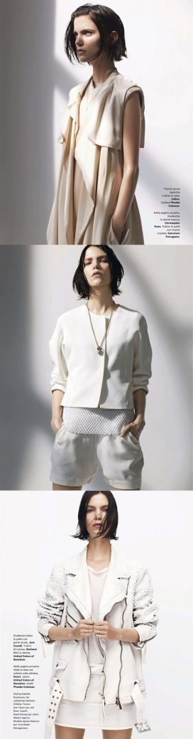 艾格尼丝-全白色几何时尚秀